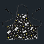 Delantal Diversión y flores de Snoopy & Woodstock<br><div class="desc">Echa un vistazo a este diseño super lindo con Snoopy & Woodstock deteniéndose para oler las flores.</div>