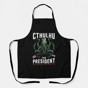 Delantal Divertidas elecciones 2024 Cthulhu para presidente