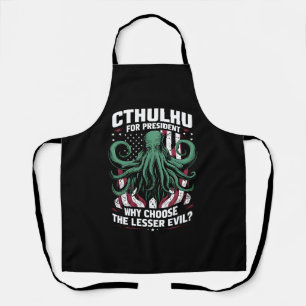 Delantal Divertidas Elecciones 2024 Cthulhu Presidente