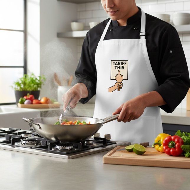 Delantal Divertido arancel al Rótulo de protesta en este de (Subido por el creador)