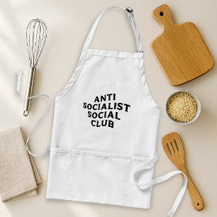 Delantal Divertido Club Social Antisocialista Socialismo