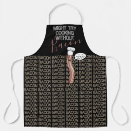 Delantal Divertido cocinero de tocino que habla, amante de