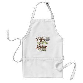 Delantal Divertido, Coffee Jesus Cita