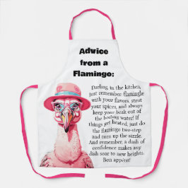 Delantal Divertido Consejo De Cocina De Un Flamingo