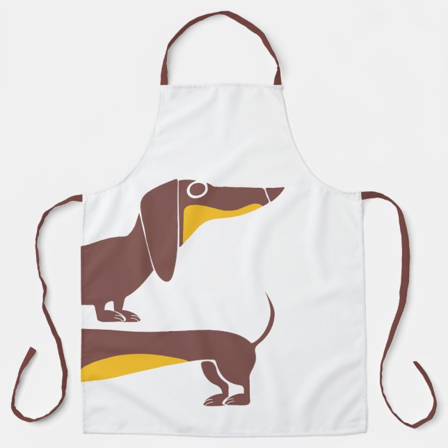 Delantal Divertido dachshund lindo para padres de perros la (Anverso)