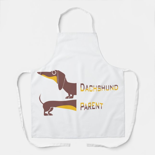 Delantal Divertido dachshund lindo para padres de perros la (Anverso)