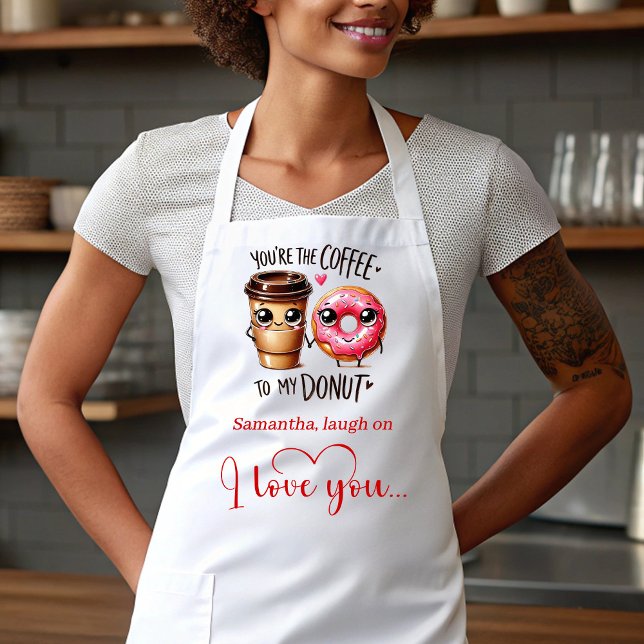 Delantal divertido de comida del día de San Valent (I Love You Gift Funny Food Valentine Apron)