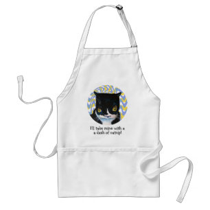 Delantal divertido de la parrilla del Catnip