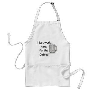 Delantal divertido del amante del café