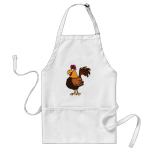 Delantal divertido del gallo de los CB