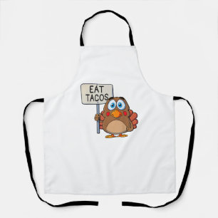 Delantal Divertido Día de Acción de Gracias Turquía come ta