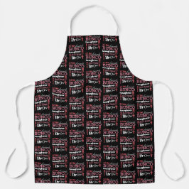 Delantal Divertido Dice Pink Black Bunco