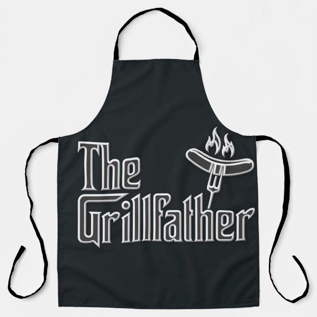 Delantal Divertido El Grillfather (Anverso)