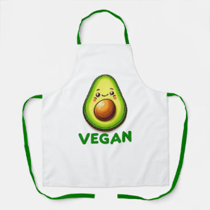 Delantal Divertido Estilo de Vida Vegano de Aguacate Feliz