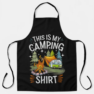 Delantal Divertido Esto Es Mi Campamento Para Campista
