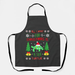 Delantal Divertido Feo Todo Lo Que Quiero Para Navidad Es U