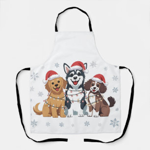 Delantal Divertido Husky Perro Siberiano Amante del árbol d