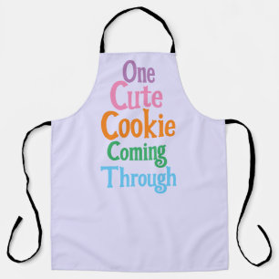 Delantal Divertido Lavanda Un Cute Cookie Pasando