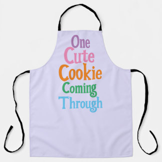 Delantal Divertido Lavanda Un Cute Cookie Pasando 