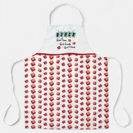 Delantal Divertido loco Dice Rojo Retro Bunco