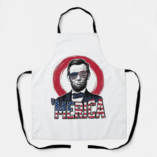 Delantal Divertido Merica Patriótico Presidente Antiguo Vec