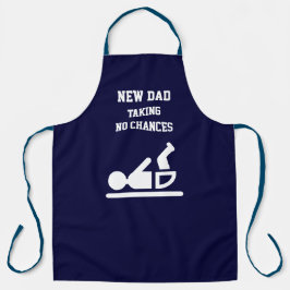 Delantal Divertido NUEVO DAD Diaper Duarte BLUE