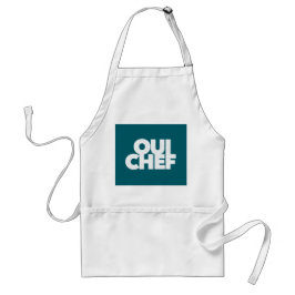Delantal divertido Oui Chef restaurante jefe personal sous 