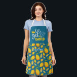 Delantal Divertido pan de pan Hagamos un patrón de limón to<br><div class="desc">Divertido y genial delantal para hacer la cocina más divertida. Regalo personalizado para la familia y amigos que aman cocinar, cocinar y probar una nueva receta en la cocina. Personalizar la redacción para que se ajuste a su ocasión. Puede utilizar la Herramienta de diseño para cambiar aún más el tipo...</div>