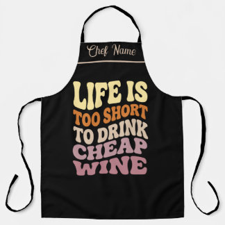 Delantal divertido para vino - Idea de regalo de v