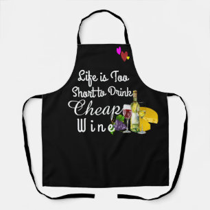 Delantal divertido para vino - Regalo para amantes