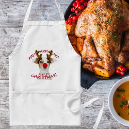 Delantal Divertido, Perro Amante, Navidades, Festividad