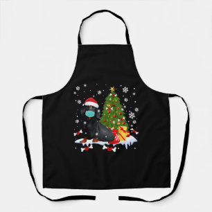 Delantal Divertido perro del árbol de Navidad de Dachshund