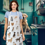 Delantal Divertido perro engendra un patrón de Mascota Serv<br><div class="desc">Este diseño se puede personalizar eligiendo la opción personalizar para añadir texto o realizar otros cambios. Si este producto tiene la opción de transferir el diseño a otro artículo, asegúrese de ajustar el diseño para que se ajuste si es necesario. Contáctame en colorflowcreations@gmail.com si deseas tener este diseño en otro...</div>