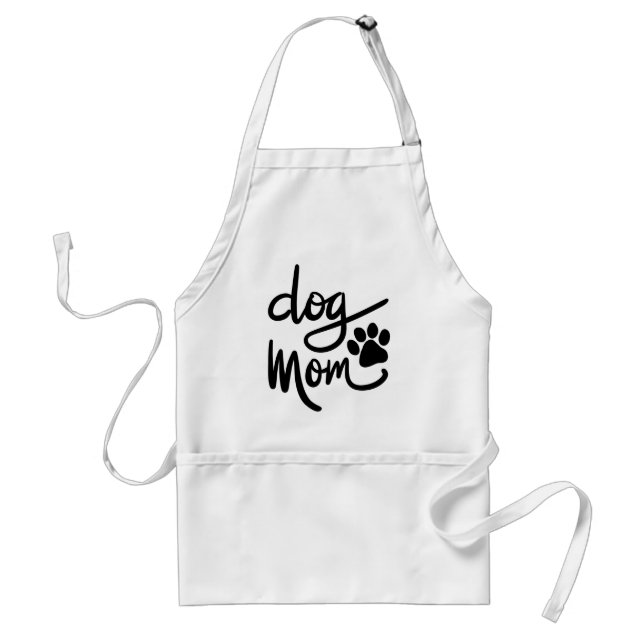 Delantal Divertido perro Paw Dog Mom (Frente)