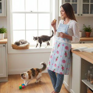 Delantal Divertido Personalizado Amante de Gatos M