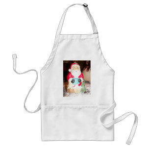 Delantal Divertido Santa con la impresión de arte de nieve