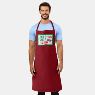 Delantal Divertidos Navidades rojos