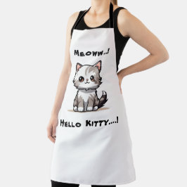 Delantal Diviértete con Gato Lindo Gato Navidad Humor 