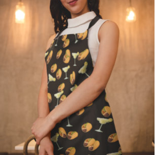 Delantal Diviértete Taco Margarita México Patrón de Playa