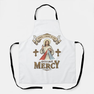 Delantal Divina Misericordia Jesús Grabado Antiguo Camiseta