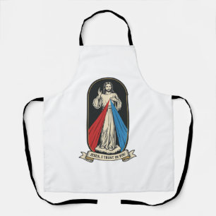 Delantal Divina Misericordia Jesús Vintage
