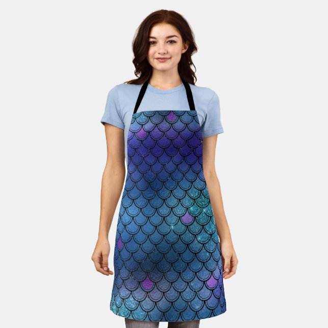 Delantal DIY Crea Tu Propia Sirenita Purpurina Mamá Novia (Gastado)