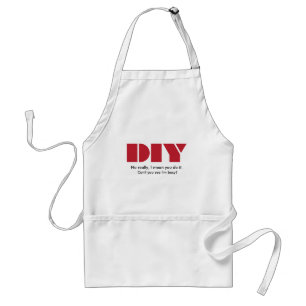 Delantal DIY soy divertido ocupado