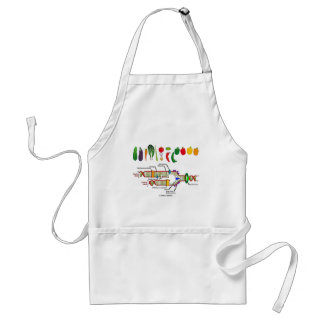Delantal DNA del vegetariano (humor vegetariano de la