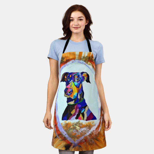 Delantal Doberman Love Apron (Gastado)