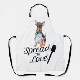 Delantal Doberman Pinscher Difunde El Amor