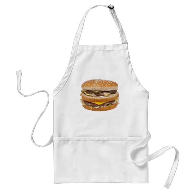 Delantal doble del cheeseburger (Frente)