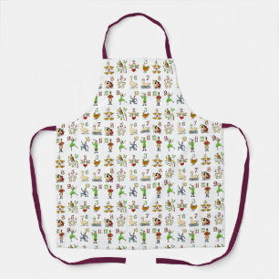Delantal Doce días de Navidades Apron