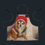 Delantal Dog Deer<br><div class="desc">chihuahua puppy dog reindeer, 
friend merry home antler, 
terrier snow small adorable, 
sweet antlers happy horns, 
hat doggy xmas santa, 
red winter costume holiday, 
cute festive canine breed, 
celebration funny deer christmas, 
animal pet claus, 
puppy chihuahua dog reindeer, </div>