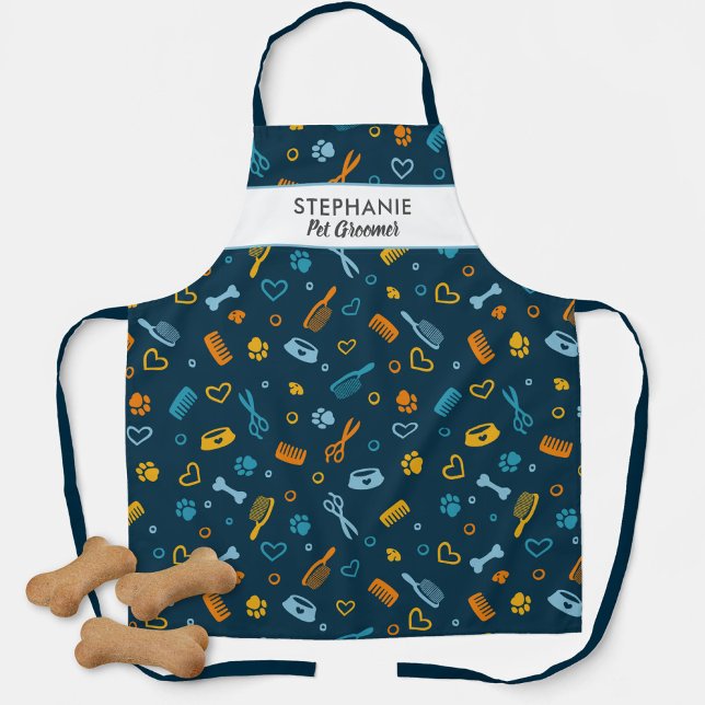 Delantal Dog Groomer Mascota Salon Tools Nombre personaliza (Subido por el creador)